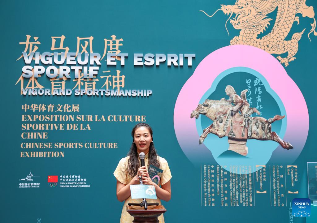 Chinese sports culture exhibition held in Paris